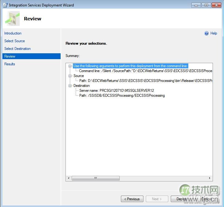 微软 BI 系列随笔 - SSIS 2012 基础 - SSIS 项目部署模型(图6)
