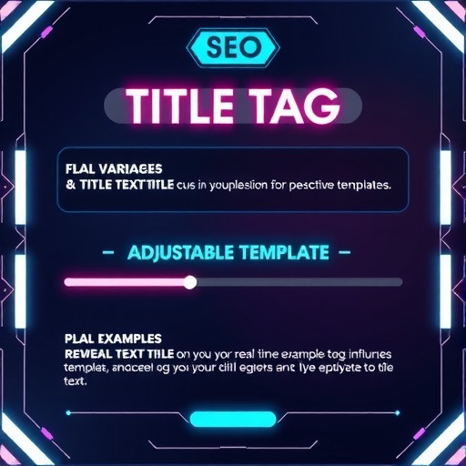 Dynamic Title Tags：个性化模板与变量的革命性应用