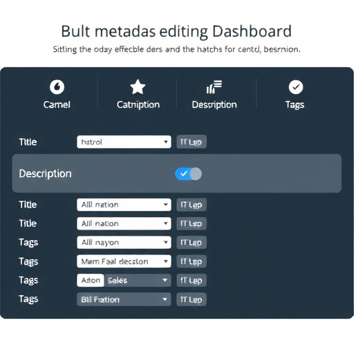 掌握Bulk Editing Tools：提升批量元数据更新的效率秘密