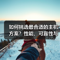 如何挑选最合适的主机方案？性能、可靠性与支持都不能忽视