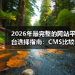 2026年最完整的网站平台选择指南：CMS比较与技术栈分析
