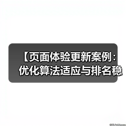 【页面体验更新案例：优化算法适应与排名稳固秘籍】（图4）